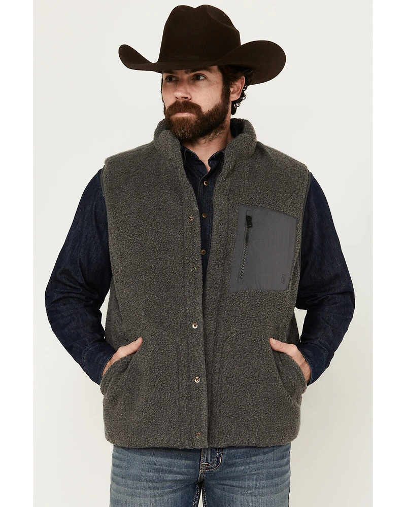 Brothers and Sons Men's Reversible Sherpa Down Vest