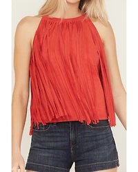 Idyllwind Women's Madie Faux Suede Fringe Tank