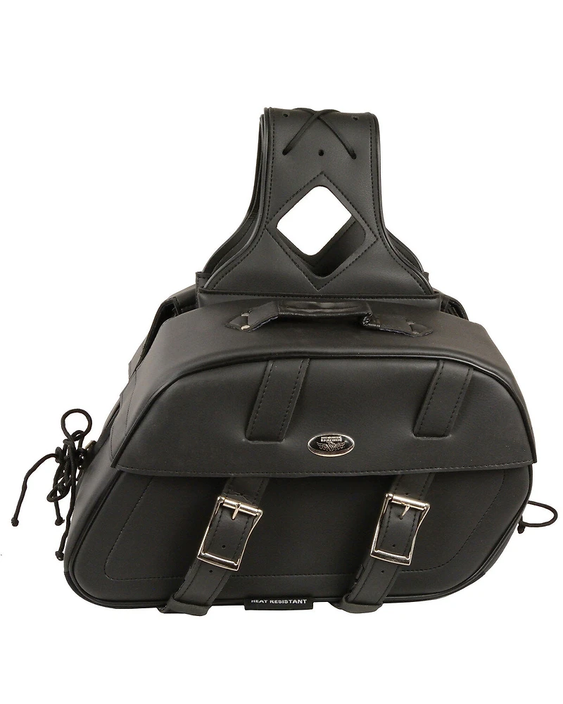 Milwaukee Leather Zip-Off Throw Over Rounded Saddle Bag