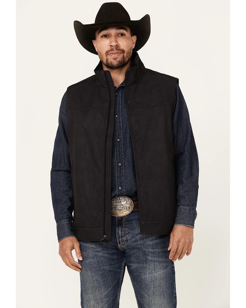 Cinch Men's Herringbone Textured Concealed Carry Bonded Vest