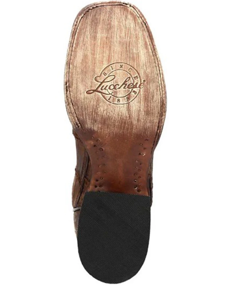 Lucchese Men's Handmade Malcolm Alligator Western Boots - Square Toe