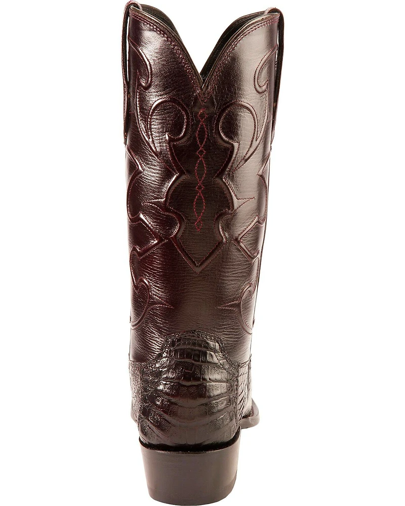 Lucchese Men's Charles Ultra Belly Caiman Exotic Western Boots - Round Toe
