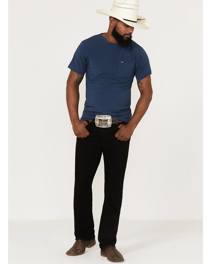 Moonshine Spirit Men's Night Star Wash Decker Slim Straight Stretch Denim Jeans