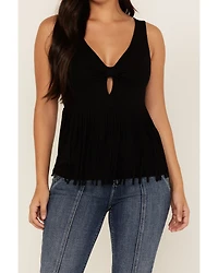 Idyllwind Women's Bluebell Twist & Fringe Top