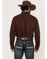 Wrangler X Cody Johnson Men's Paisley Print Long Sleeve Button-Down Western Shirt