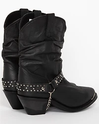 Shyanne Women's Tammye Slouch Harness Fashion Boots - Round Toe
