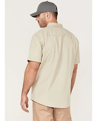 Hawx Men's Twill Short Sleeve Button-Down Work Shirt