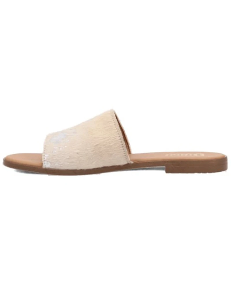 Dingo Women's Metallic Hairon Moo Sandals
