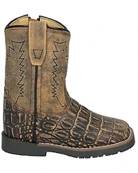 Smoky Mountain Toddler Boys' Autry Caiman Print Western Boots - Broad Square Toe