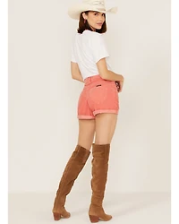 Rolla's Women's High Rise Corduroy Dusters Slim Shorts