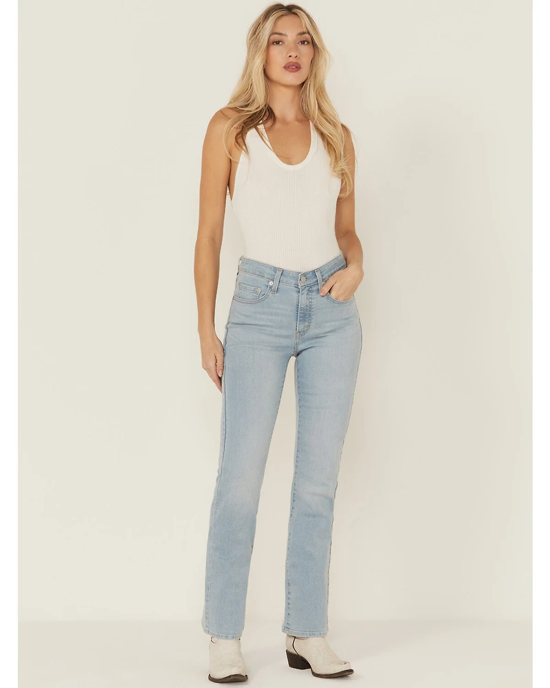 Levi's Women's 725 Eternal High Rise Light Wash Bootcut Stretch Denim Jeans