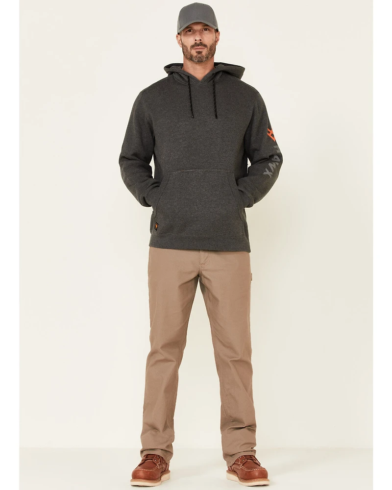 Hawx Men's Primo Logo Fleece-Lined Work Hooded Sweatshirt