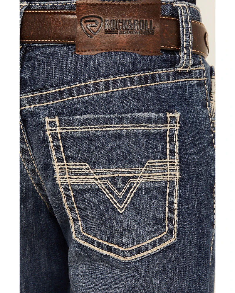 Rock & Roll Denim Boys' Bootcut Stretch Jeans