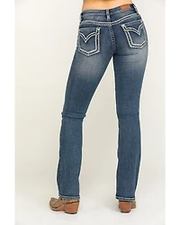 Shyanne Women's Medium Basic Bootcut Stretch Jeans