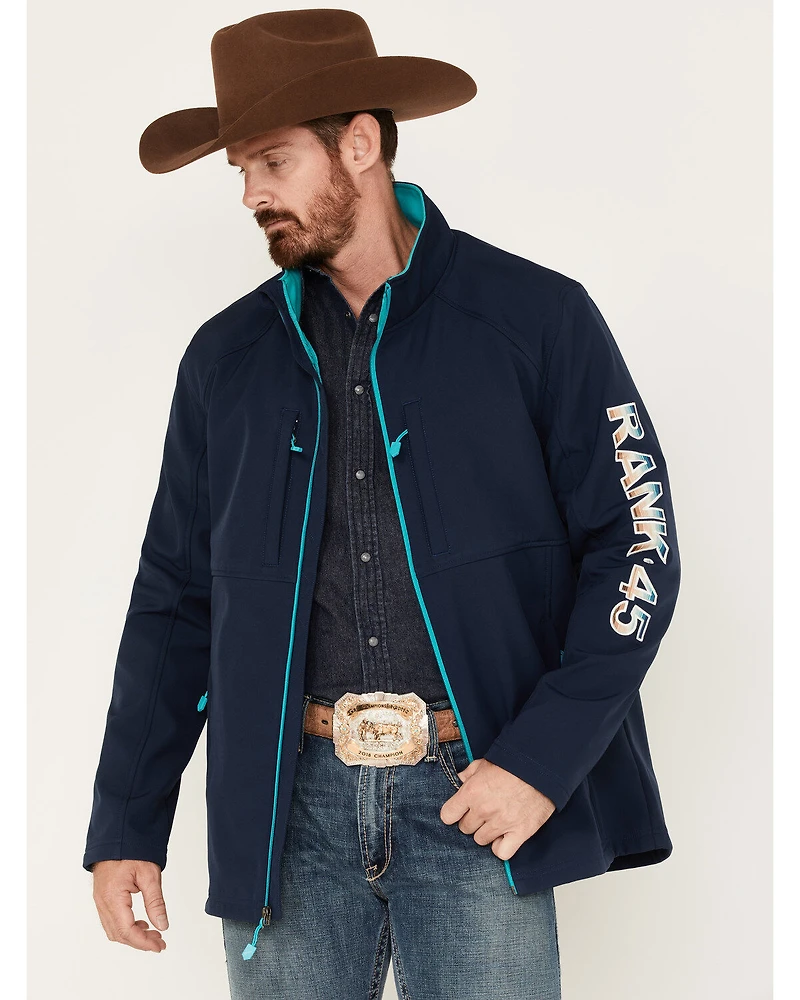 RANK 45® Men's Irwin Logo Softshell Jacket