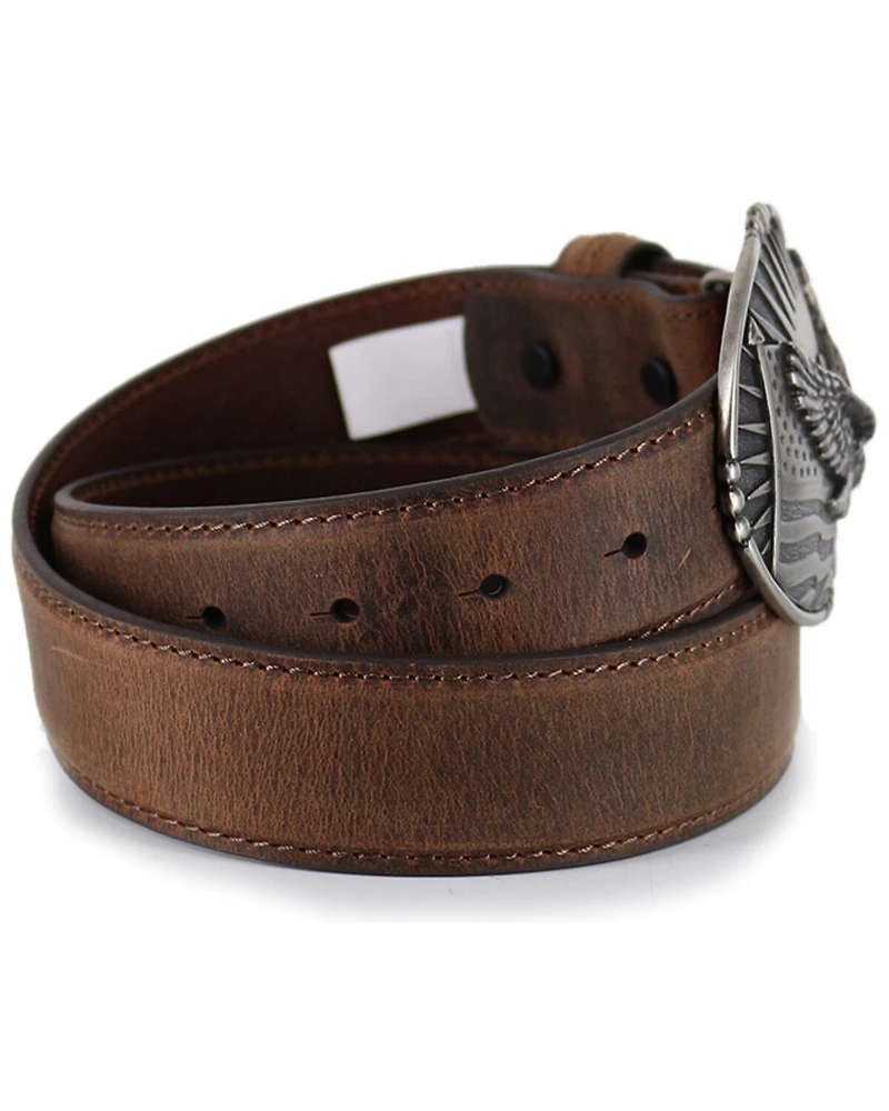 Cody James® Men's Patriotic Eagle Leather Belt