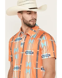 Rock & Roll Denim Men's Boot Barn Exclusive Southwestern Striped Short Sleeve Button-Down Polo