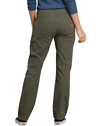 Dickies Women's Solid Stretch Double Front Duck Carpenter Pants