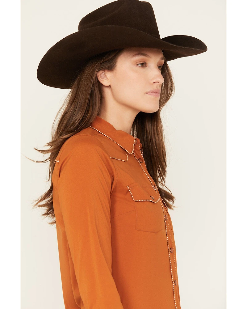 Shyanne Women's Long Sleeve Snap Vented Riding Shirt
