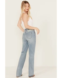 Rock & Roll Denim Women's Desperado Light Wash High Rise Bootcut Jeans