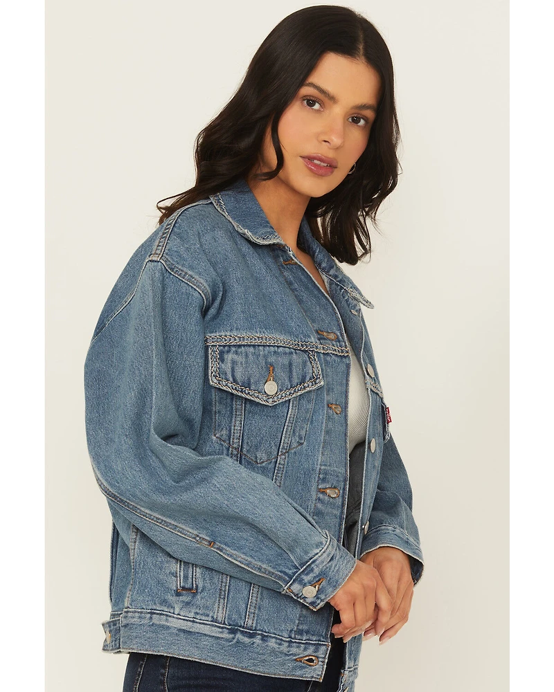 Levi's Women's Switch Stitch Medium Wash 90s Trucker Jacket