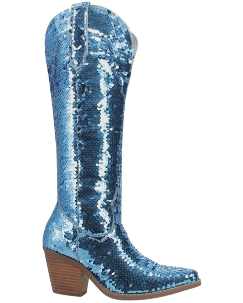 Dingo Women's Sequin Dance Hall Queen Tall Western Boots - Snip Toe
