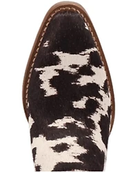 Dingo Women's Calico Hair-On-Hide Mules