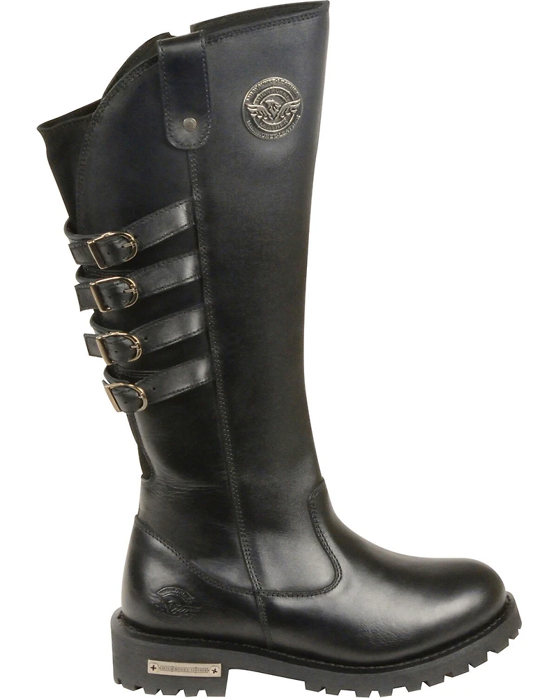 Milwaukee Leather Women's 15" High Rise Riding Boots - Round Toe