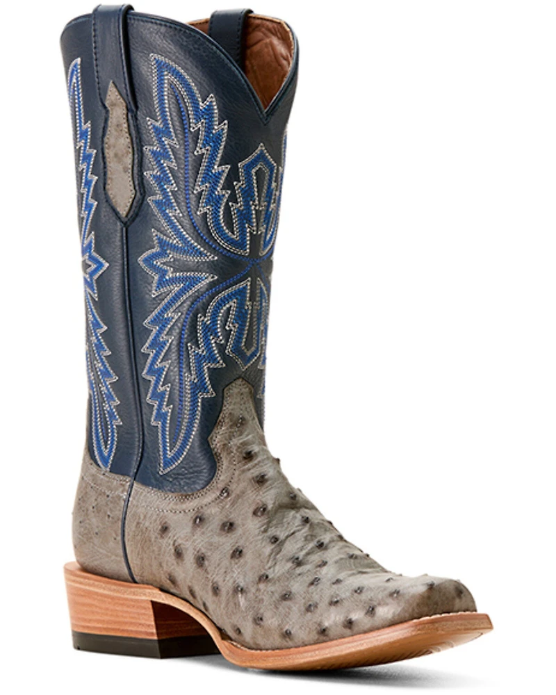 Ariat Men's Futurity Relentless Exotic Ostrich Western Boots - Square Toe