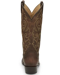 Justin Men's Leather Western Boots - Round Toe