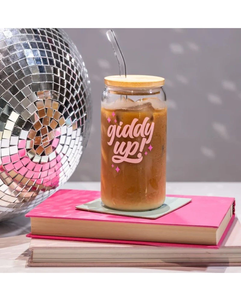 Totalee Gift Women's Giddy Up Cup And Straw Lid