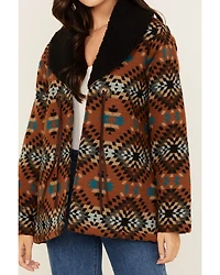 Cotton & Rye Women's Sherpa Lined Concho Jacket