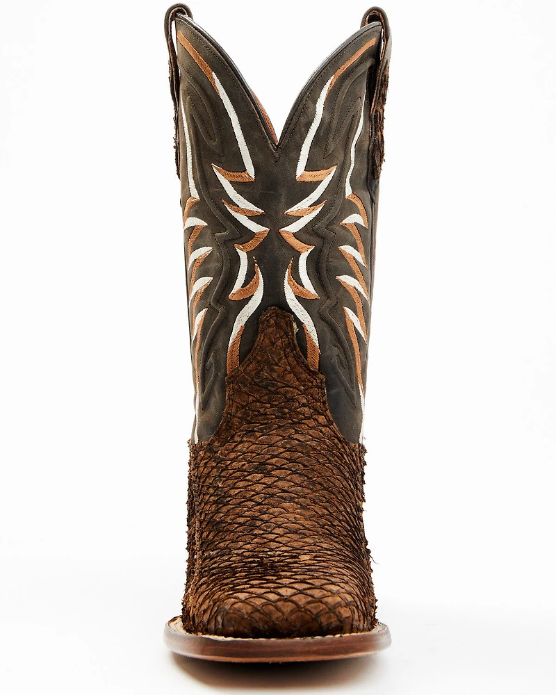 Dan Post Women's Exotic Seabass Western Boots - Broad Square Toe
