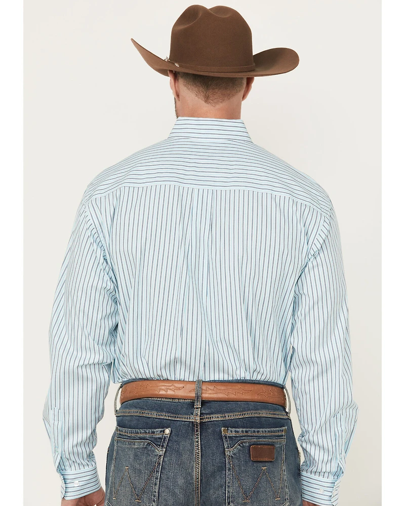Cinch Men's Striped Long Sleeve Button-Down Stretch Western Shirt