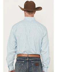 Cinch Men's Striped Long Sleeve Button-Down Stretch Western Shirt