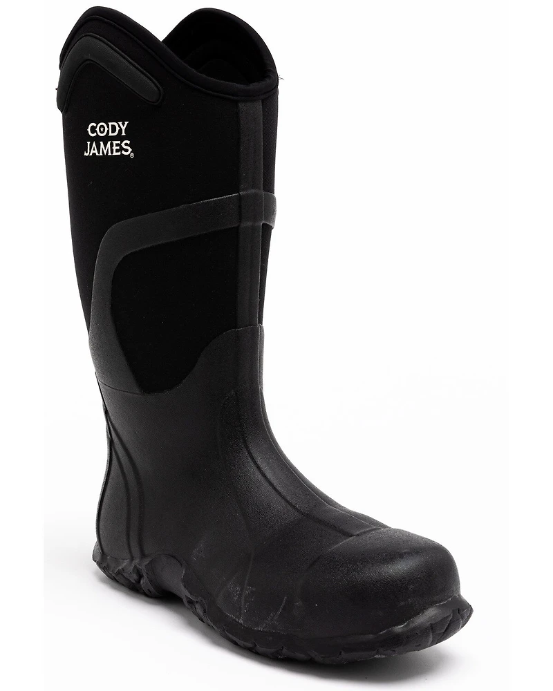 Cody James Men's Rubber Waterproof Work Boots - Composite Toe