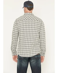 Brothers and Sons Men's Hank Plaid Print Long Sleeve Button-Down Flannel Shirt