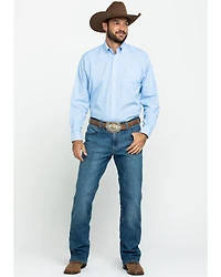 Ariat Men's Wrinkle Free Solid Long Sleeve Button Down Western Shirt