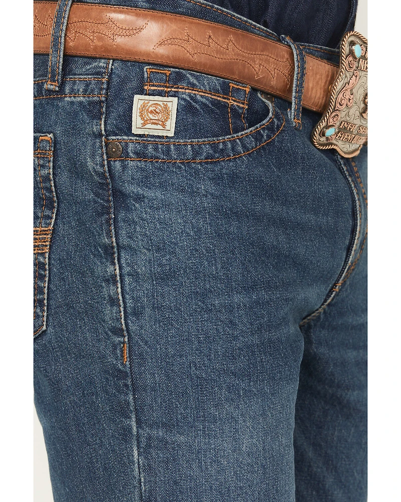 Cinch Men's Ian Dark Wash Slim Bootcut Rigid Denim Jeans