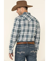 Cody James Men's Static Large Plaid Long Sleeve Western Shirt