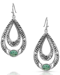 Montana Silversmiths Women's Hidden Canyon Turquoise Earrings