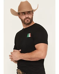 Cowboy Hardware Men's Bull Mexican Flag Short Sleeve Graphic T-Shirt