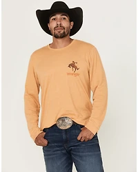 Wrangler Men's Cowboy Bucking Bronco Long Sleeve Graphic T-Shirt