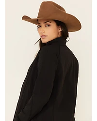 Ariat Women's Black Agile Logo Zip-Up Softshell Jacket