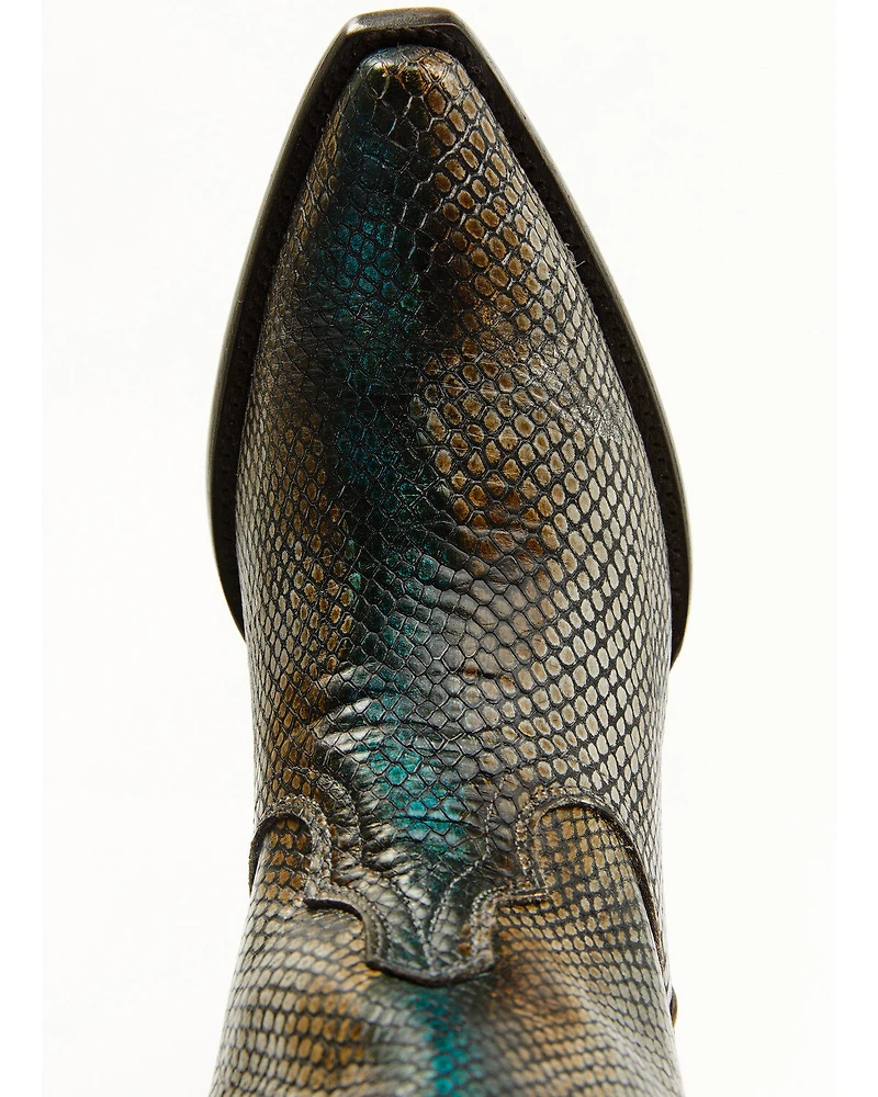 Idyllwind Women's Strut Snake Print Leather Western Boots - Snip Toe