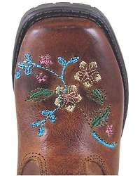 Smoky Mountain Toddler Girls' Floralie Western Boots - Broad Square Toe