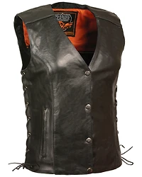 Milwaukee Leather Women's Stud & Wings Vest - 4X