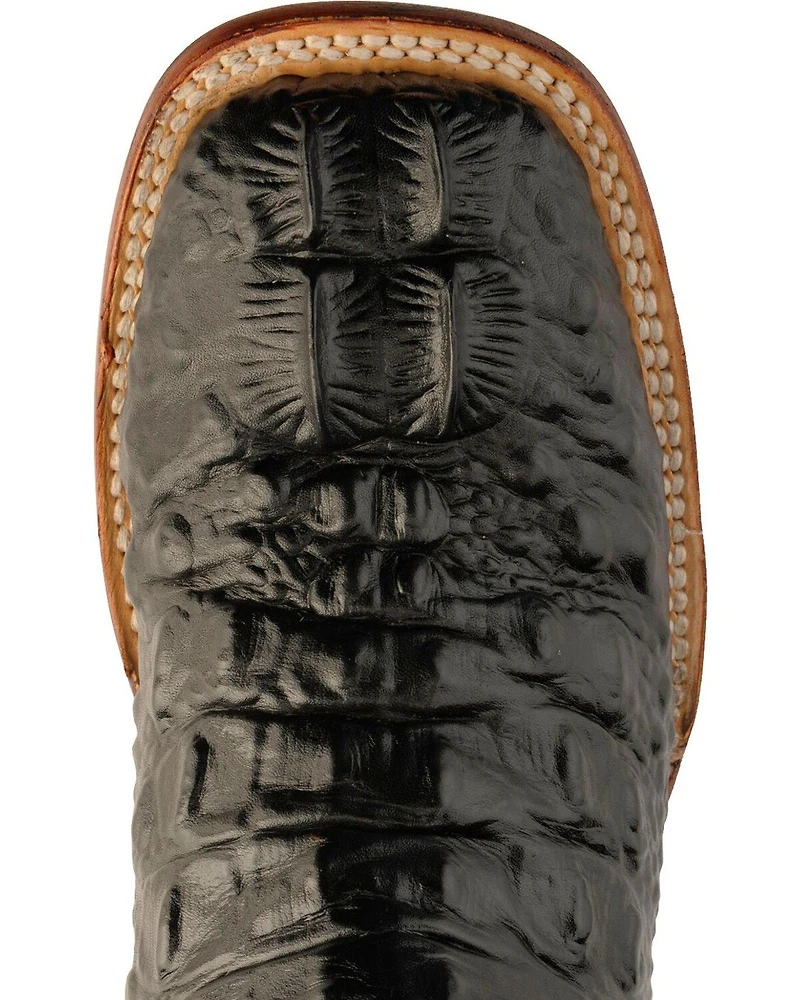 Ferrini Women's Hornback Caiman Print Western Boots - Broad Square Toe