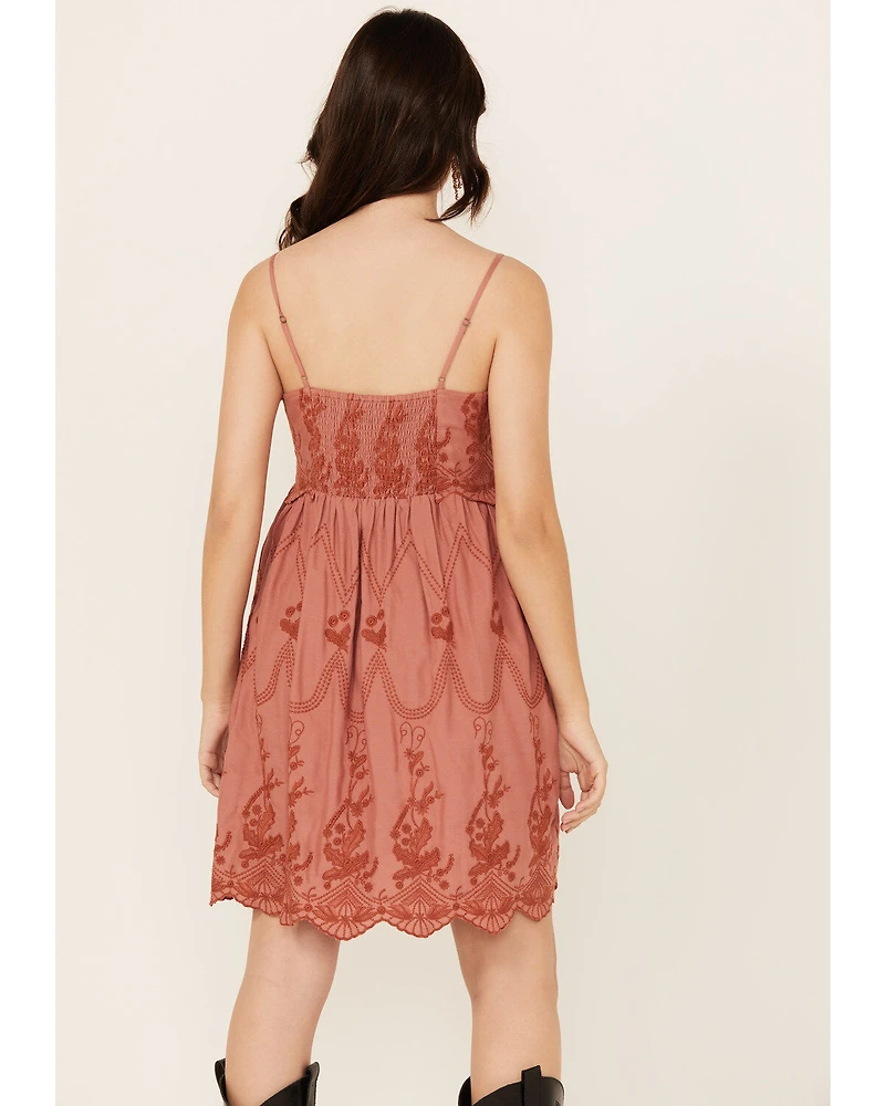 Cleo + Wolf Women's Brina Embroidered Mini Dress
