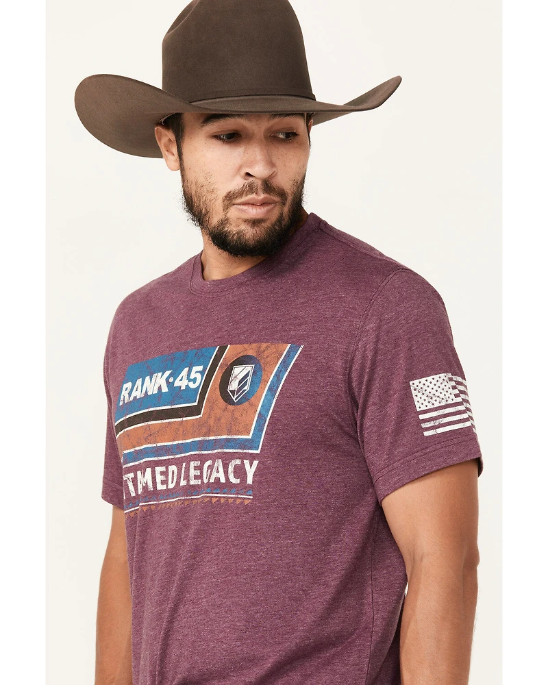 RANK 45® Men's Banner Short Sleeve Graphic T-Shirt